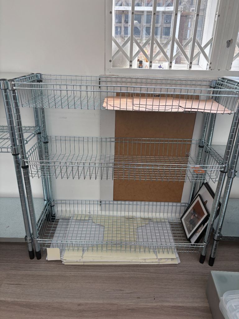 IKEA Omar basket shelf