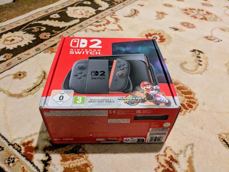 Nintendo Switch 2 Inc Mariokart Brand New and Sealed Fast Ship, Unwanted Gift