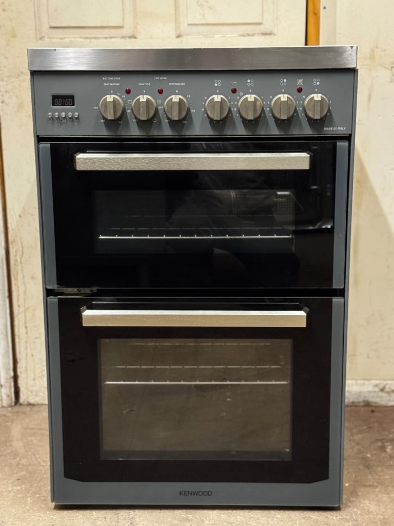 Kenwood electric cooker 60cm ceramic slate grey double oven 3 months warranty