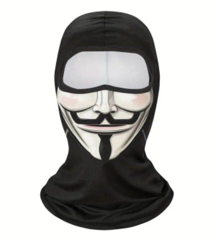 V For Vendetta Balaclava - Winter head Cover - Anonymous Face Mask