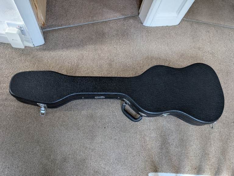 Shaped solid bass case 