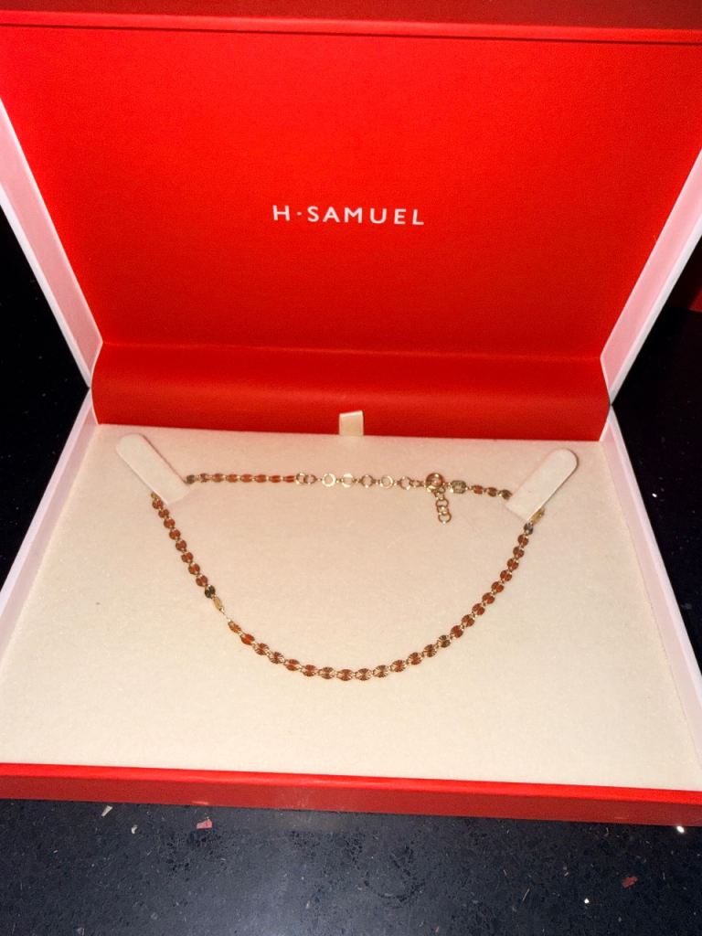 Gold anklet 9ct