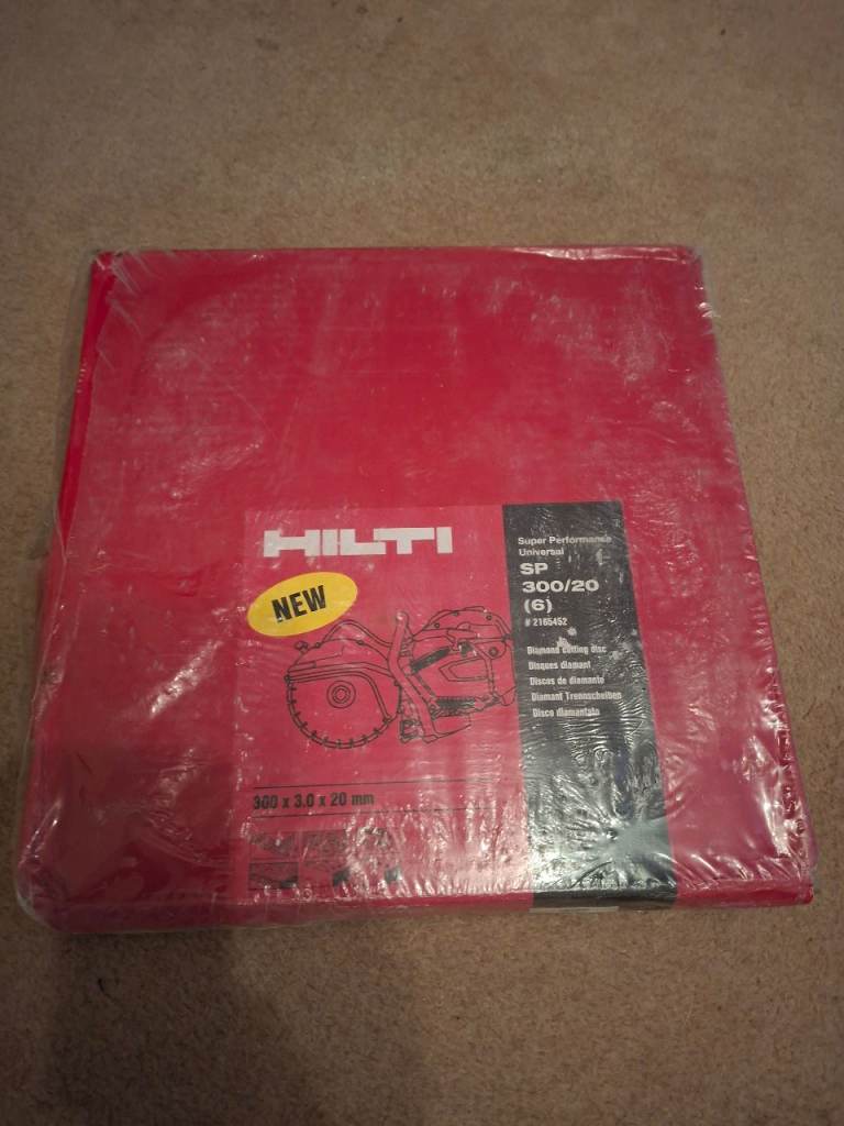 Hilti sp 300 6 pack of diamond blades discs for petrol saw
