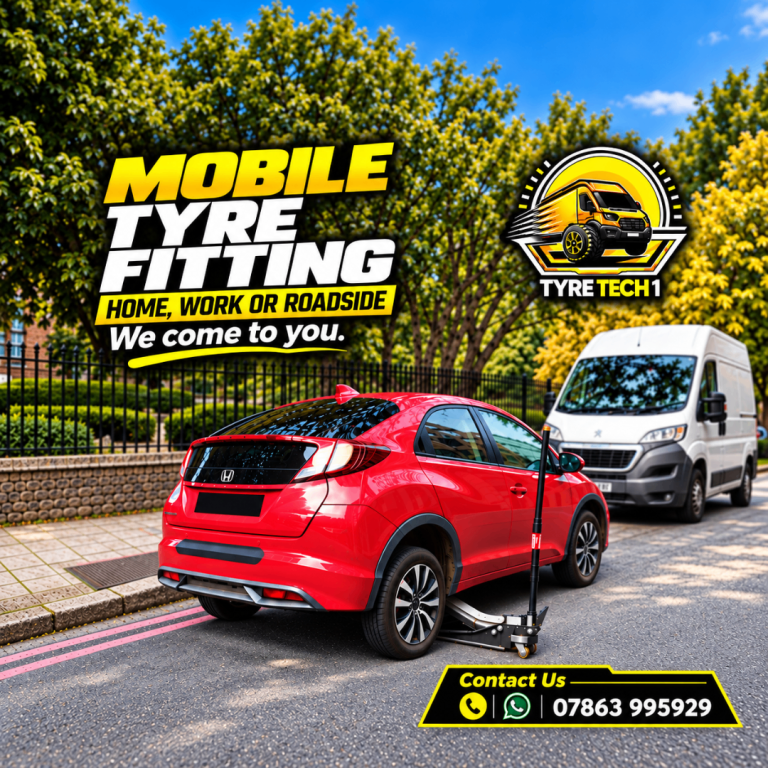 24/7 Mobile Tyre Fitting | Emergency Tyre Replacement | Home, Work or Roadside