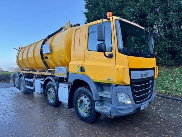 2015 DAF CF 400 E6 8x2 sleeper cab Whale 14500ltr stainless steel vacuum tanker