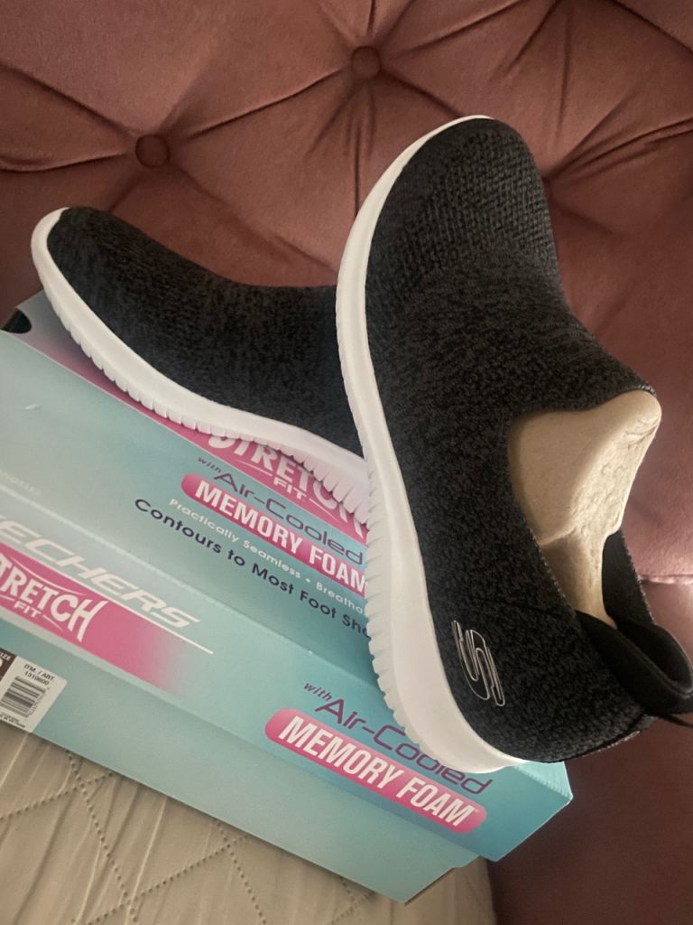 Skechers Women's Black Stretch Fit Trainers UK 6