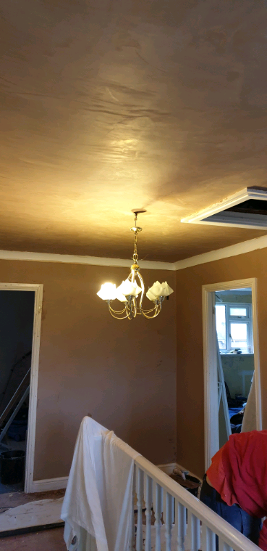 Skimming, painting, laminate flooring  and tiling 