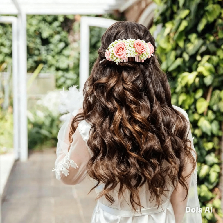 Floral hair clip