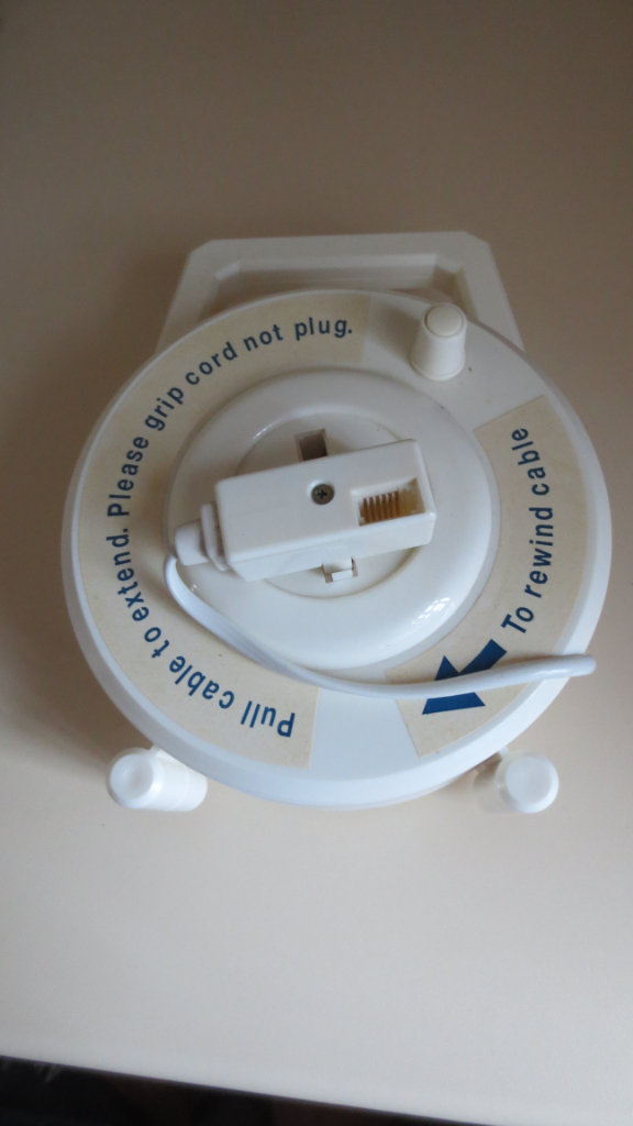 Telephone Extension Reel with Twin socket supplied with 15 Metre of Ca