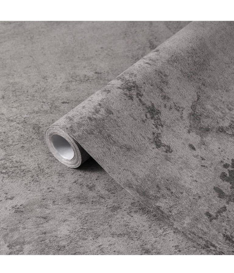 Self Adhesive Wallpaper Concrete Effect 40x500cm – Grey