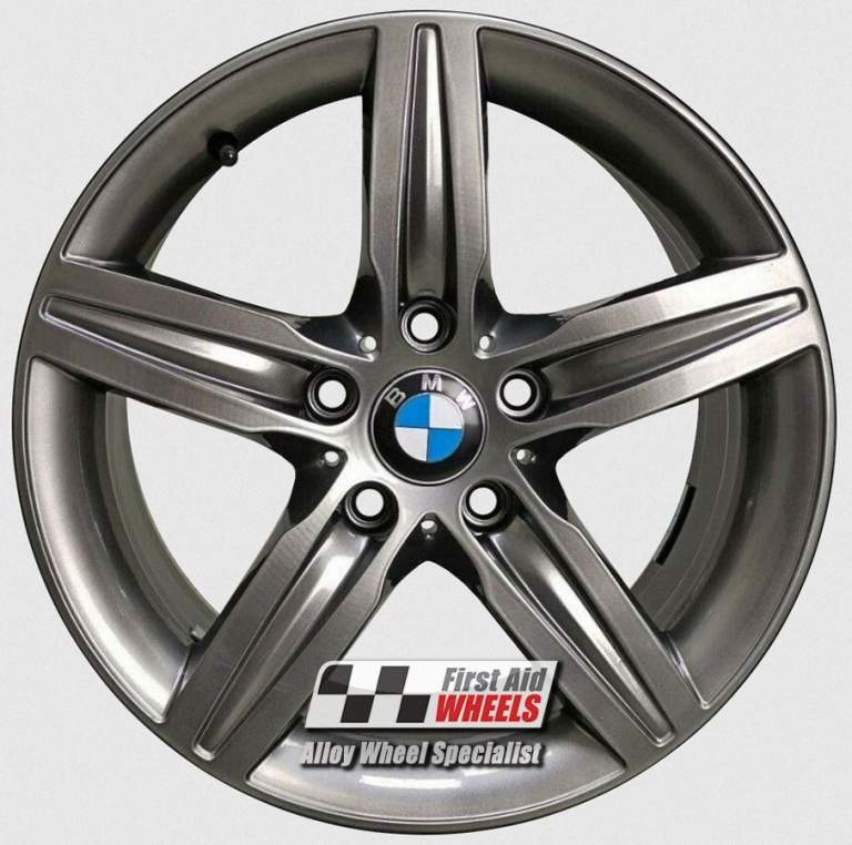R498FG Swap BMW 1 2 SERIES 4x 17'' GENUINE STYLE 379 FERRIC GREY ALLOY WHEELS