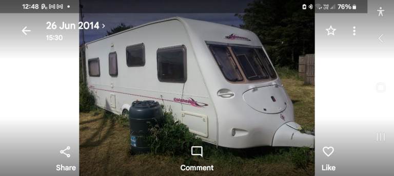 Fleetwood Colchester 560/4 caravan 2004