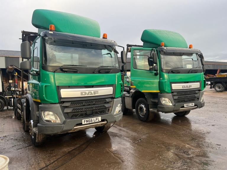 2017 DAF CF 440 8X4 HARSH HOOKLOADER , DAYCAB, AUTO , TESTED JANUARY 2026 ,