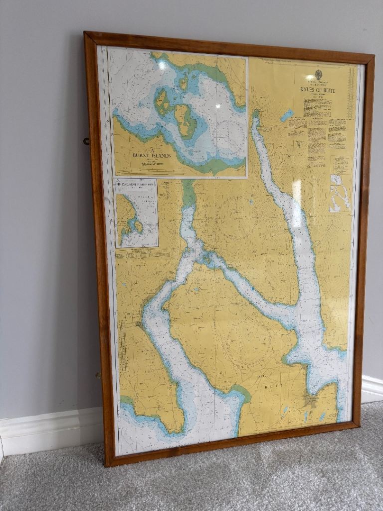 Framed map of ‘Kyles of Bute’
