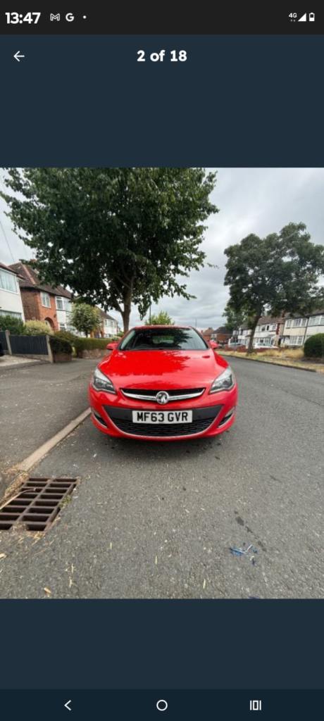 Vauxhall, ASTRA, Hatchback, 2013, Manual, 1598 (cc), 5 doors