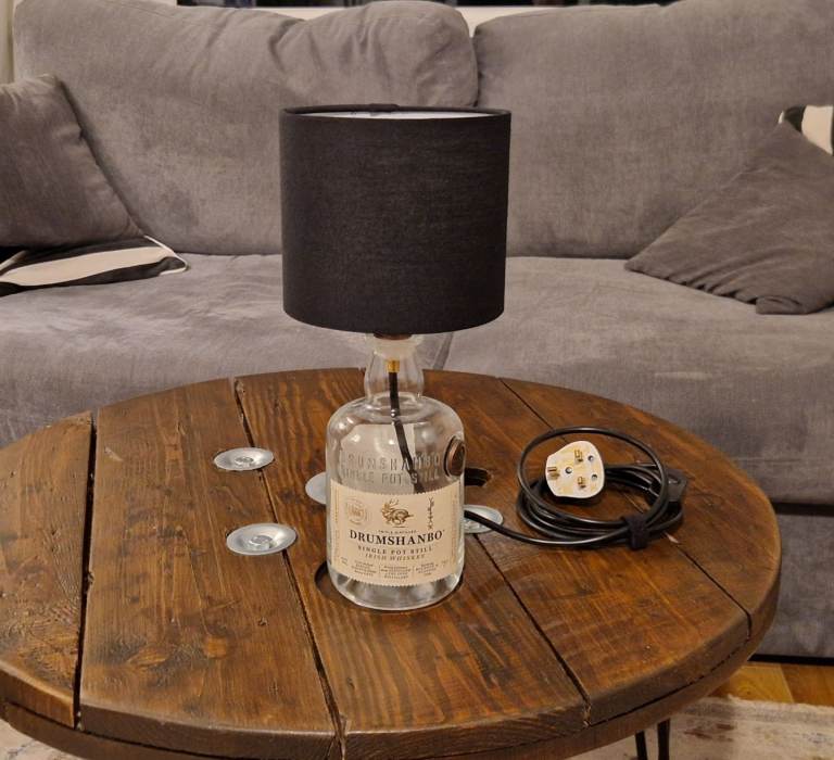 Whiskey Bottle Table Lamp