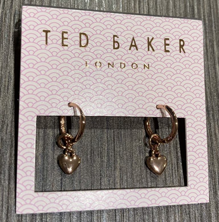 Genuine Ted Baker Gold Hoop Earrings 