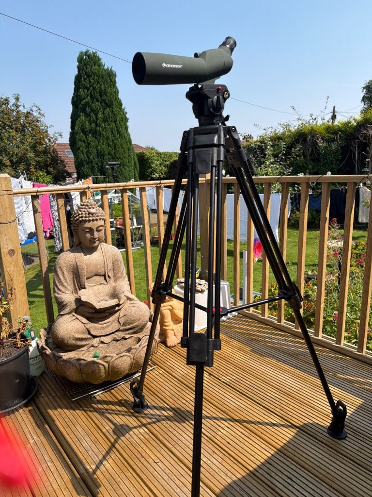  Celestron spotting scope and Polam-foto tripod