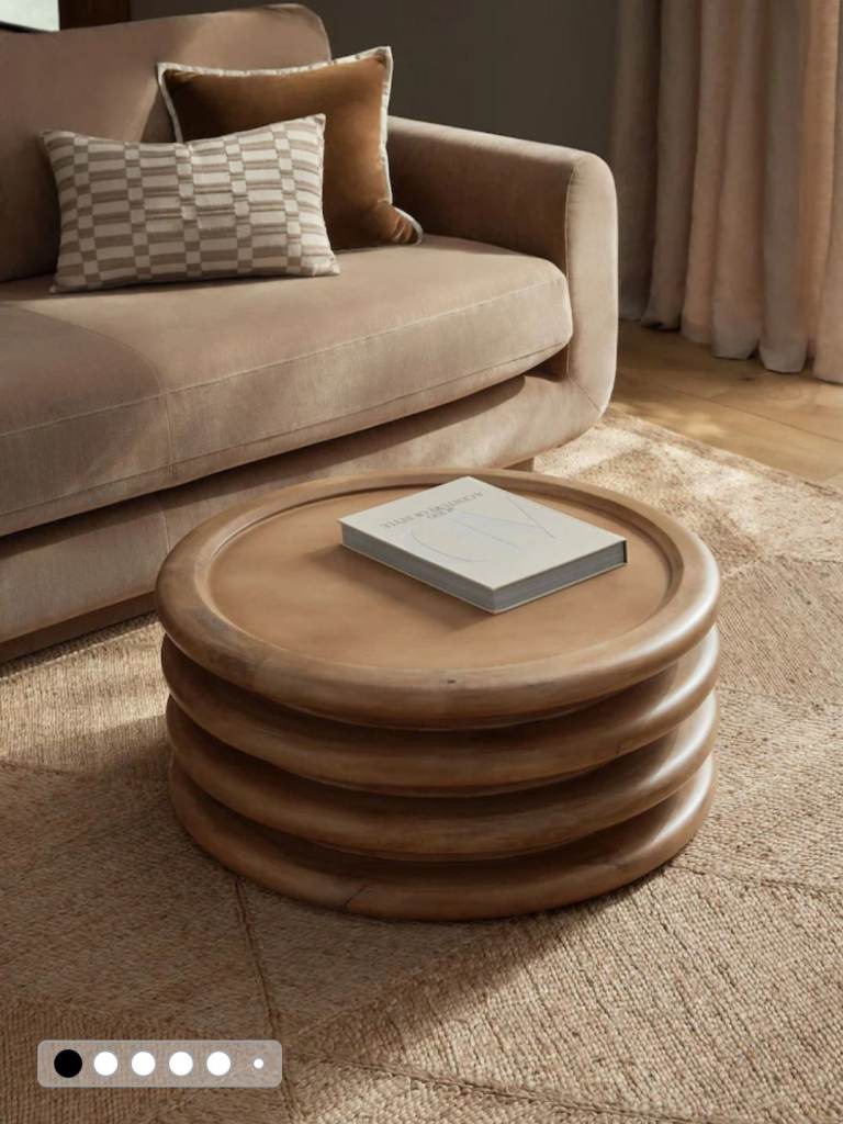 NEXT Natural N. Premium Donut Mango Wood Coffee Table