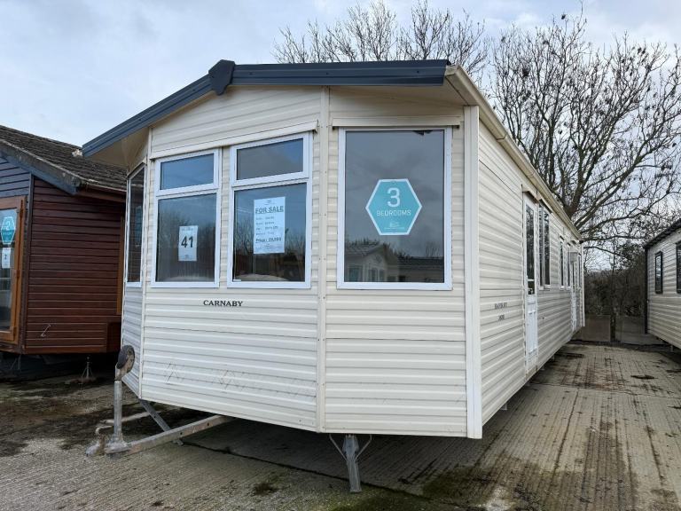 38x12ft 3 Bed Static Caravan - DG, CH, New Carpet - Offsite for Private Land