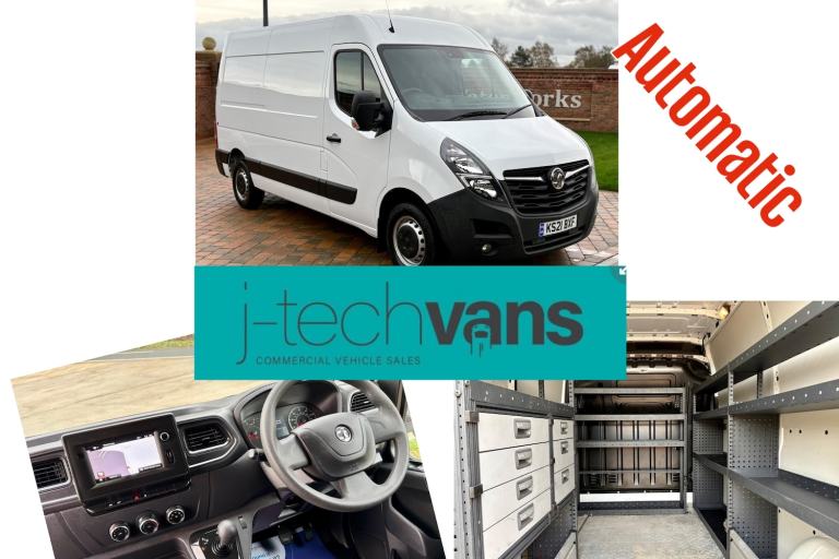 2021 Vauxhall Movano 2.3 Turbo D 180ps L2 H2 Mwb Van Tecshift ***Automatic / Workshop Van*** PANE...