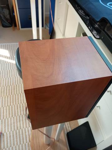 Sold ..Dynaudio Audience 42 Speakers in Cherry Wood Finish