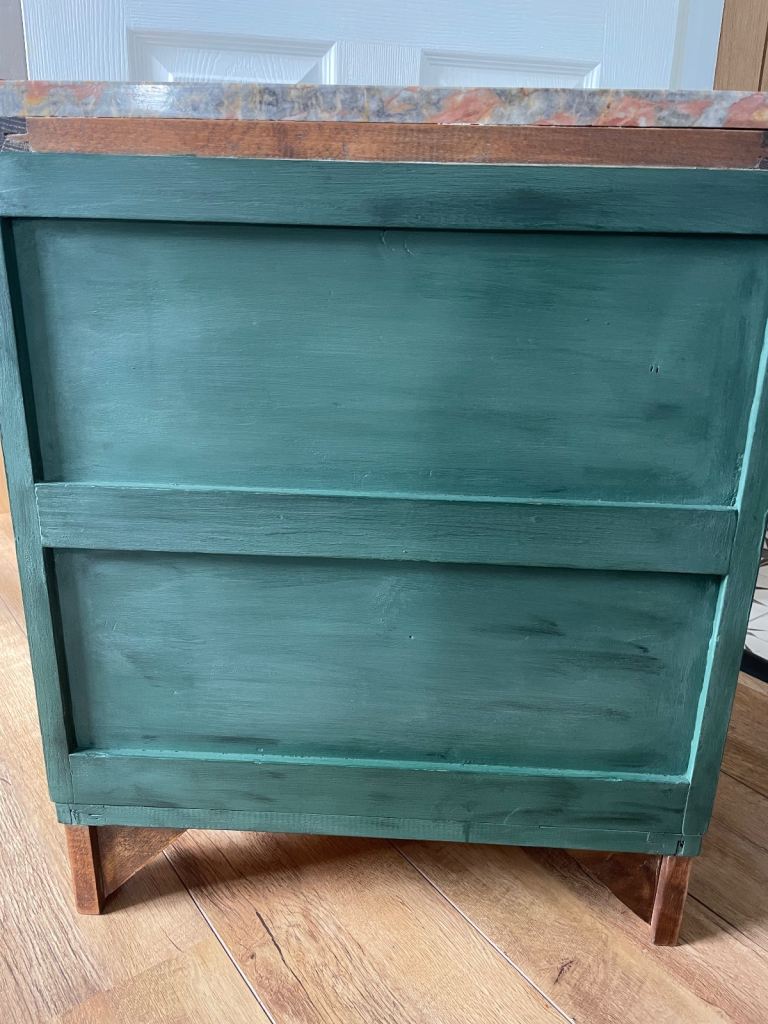 Antique French solid oak cabinet