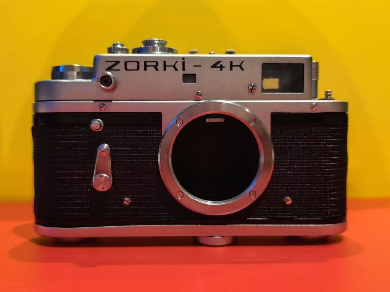 Zorki 4, vintage 35mm film camera, body only. VGC. 