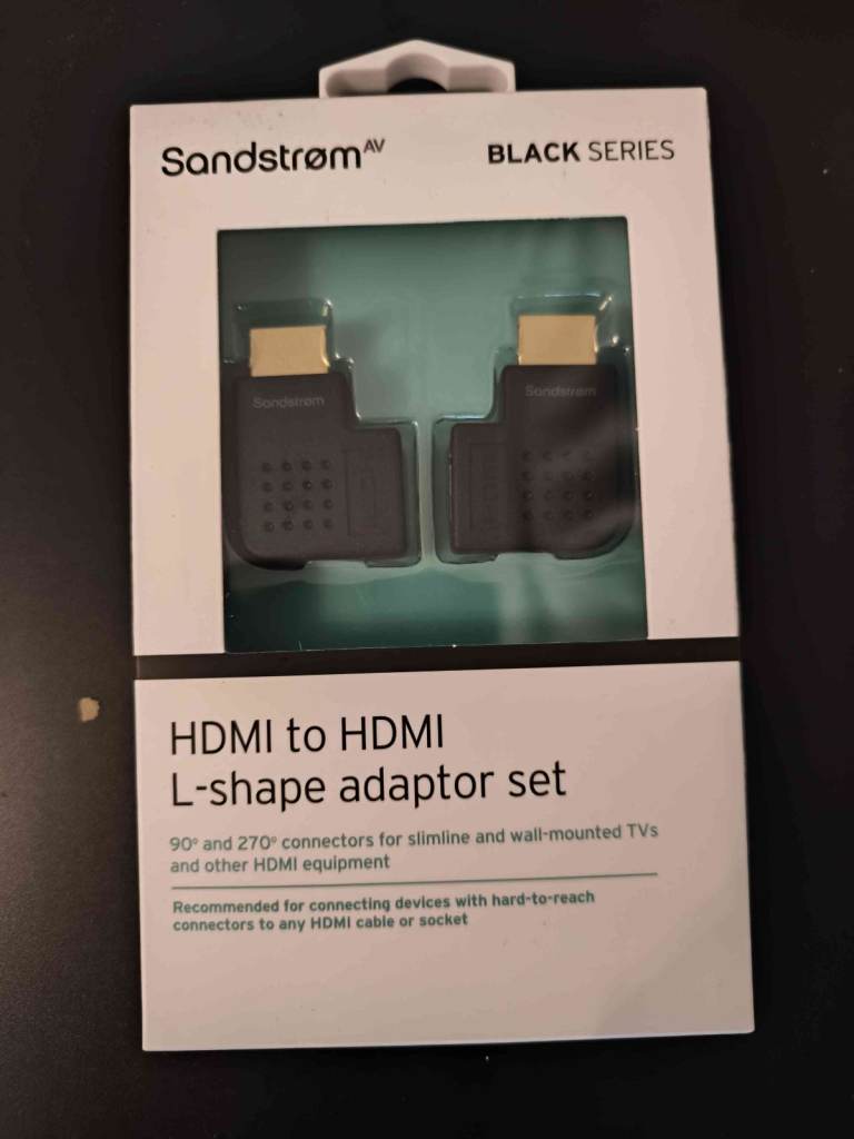 image for HDMI to HDMI L-shape adaptor set