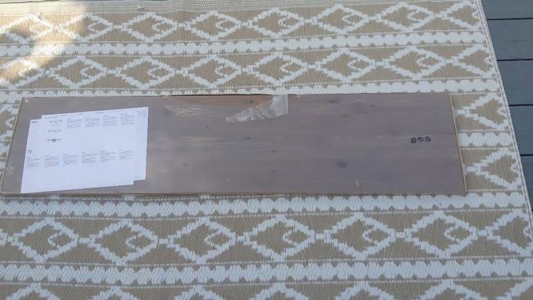 New Wooden Shelf Board - Light Brown Finish