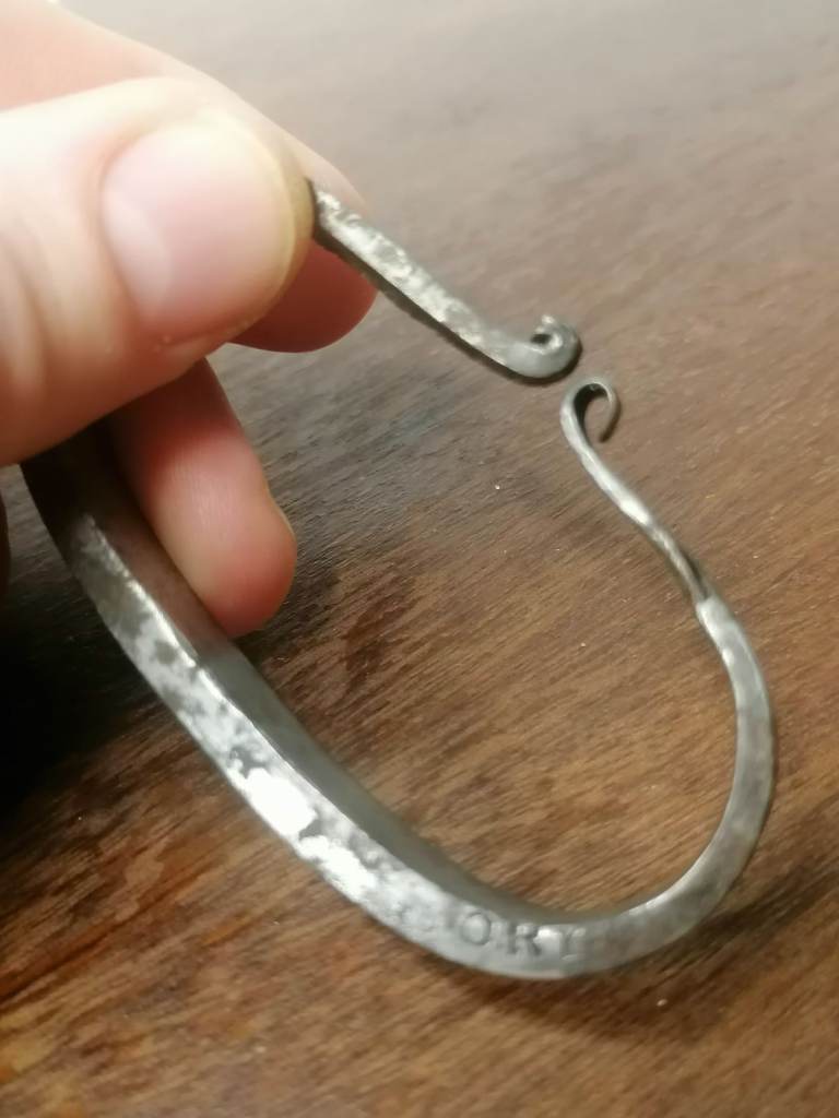 Middle East 19thC,Antique Hand Forging Iron Fire Striker Fire Starter (with in grave ORY) 