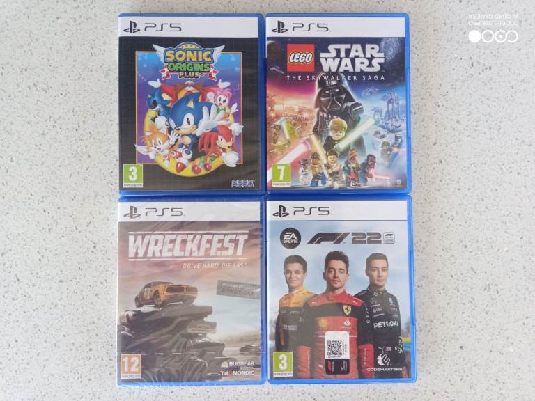 PS5 GAME BUNDLE – 4 GAMES – EXCELLENT CONDITION