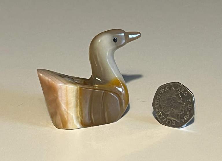 Oynx / Marble Collectable Duck - Pen Holder