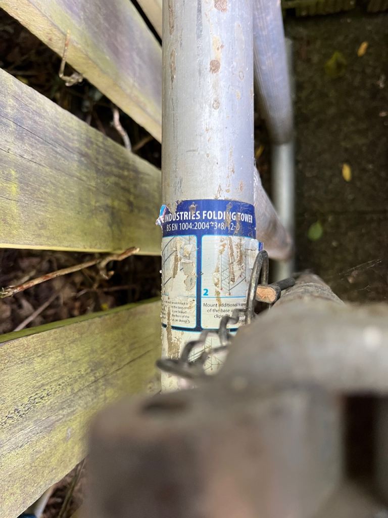 Altrad industries folding scaffolding tower 