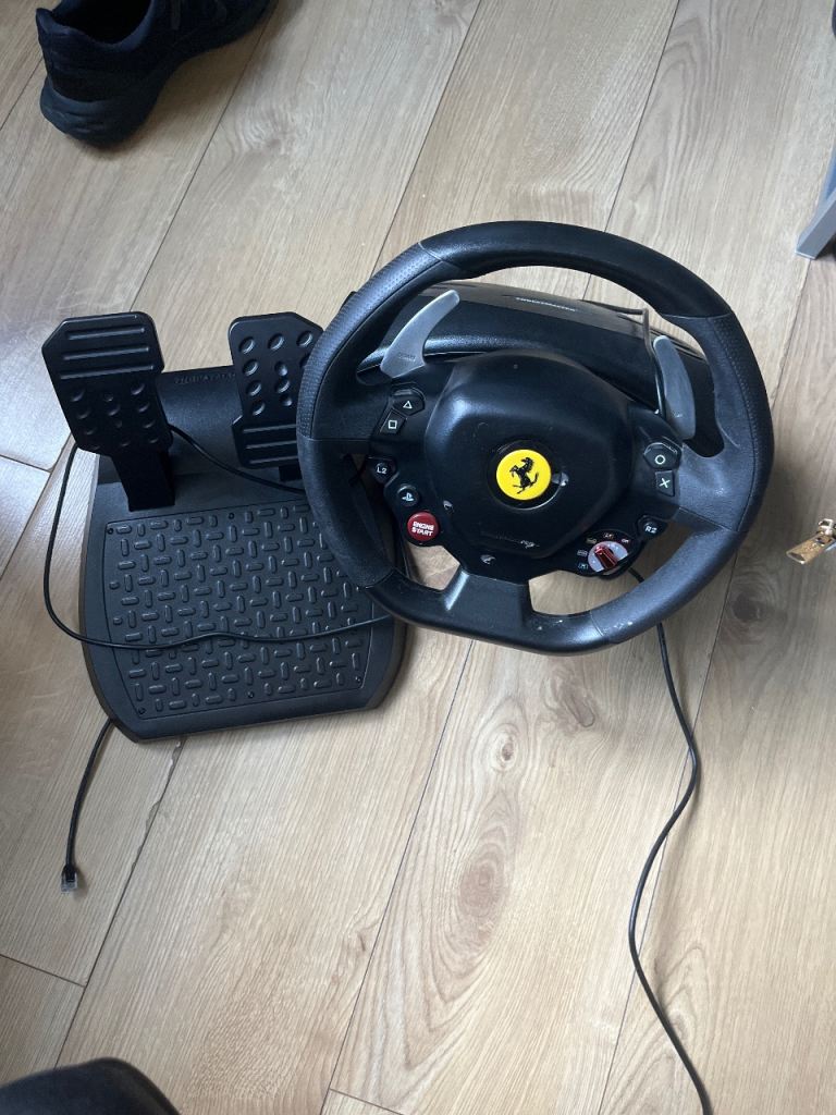 Thrustmaster T80 Pedals And Steering Wheel