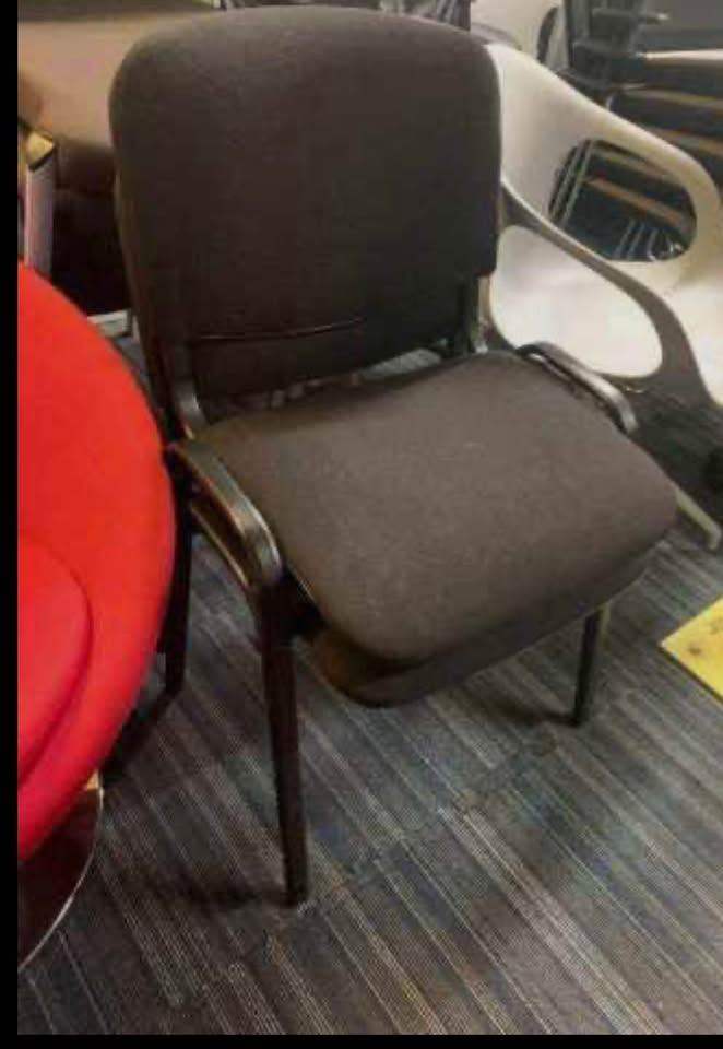 Used office stick legged meeting reception break out chair