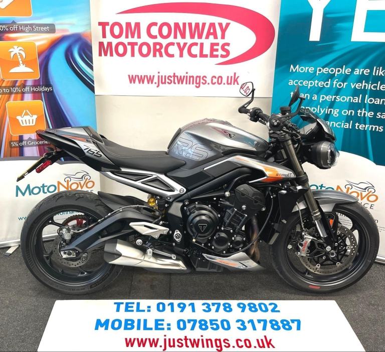 TRIUMPH STREET TRIPLE 765 RS, 2023(23), 10,107 MILES, FSH, STUNNING BIKE, £7995