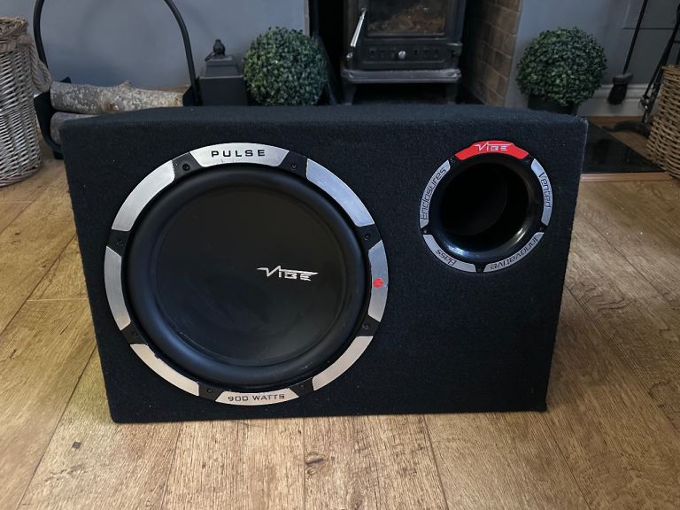Vibe Pulse Subwoofer 900W  12” Bass Enclosure