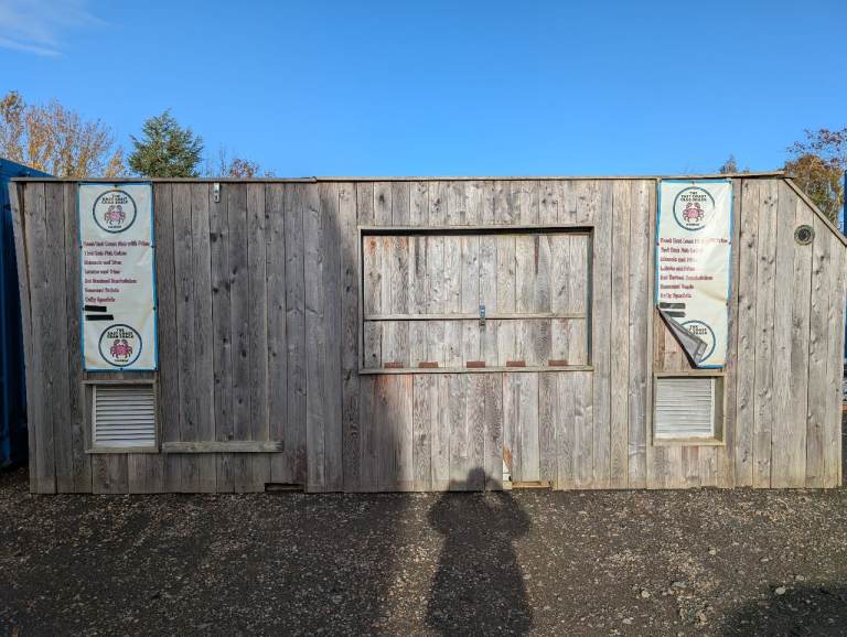 *FOR SALE £7000* 20ft Shipping Container Food Stall / Street Food Unit – Linlithgow  Refurb Required