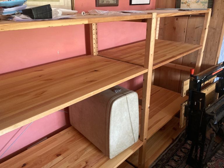 IVAR fully adjustable shelving units 