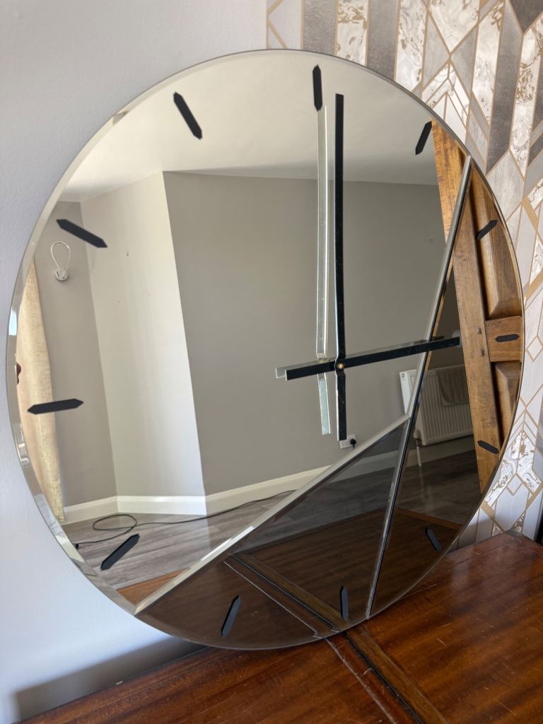Mirrored Wall Clock