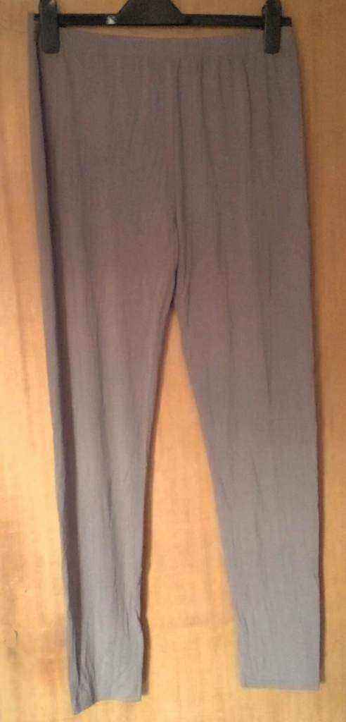 Coffee Mocha Brown Long Viscose Summer Leggings. Size 16.POST OR COLLECT!