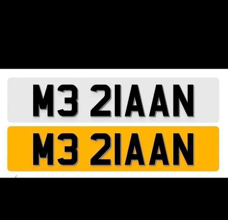 Private number plate 