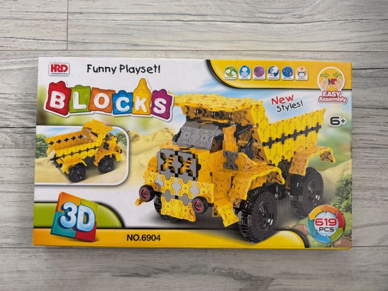 dump truck 3d construction block