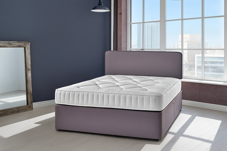 image for Comfortable Divan Bed with Optional Mattress and Built-In Storage Drawers