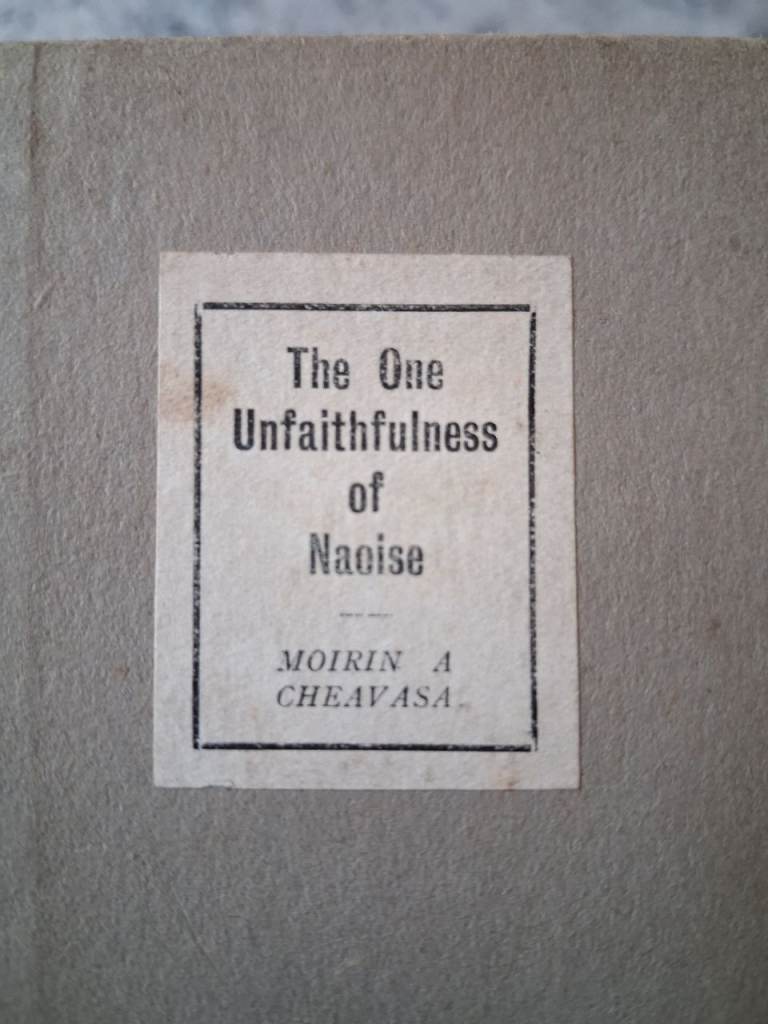 The One Unfaithfulness of Naoise Celtic Revival Interest 