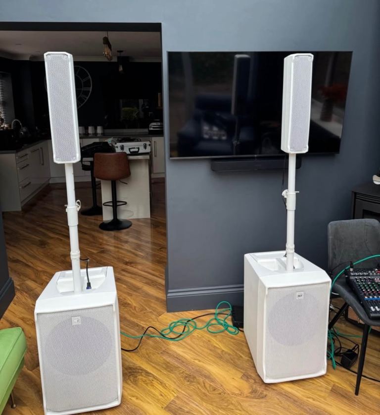 RCF EVOX J8 Column Array Speakers - Pair, White