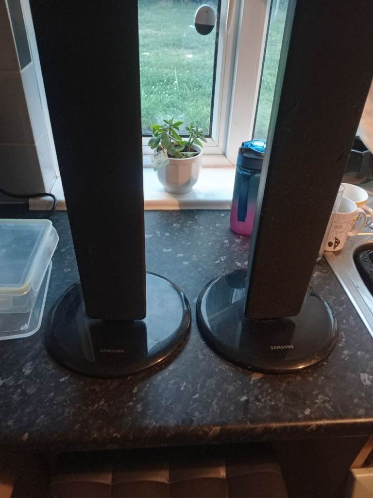 Samsung Tallboy Speakers - Black, Good Condition
