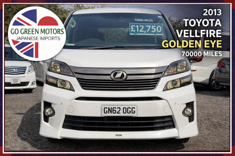 2013 Toyota Vellfire Golden Eye 7 Seats, 2013 plate, CARVX report, 70000 miles, CarPlay MPV Petro...
