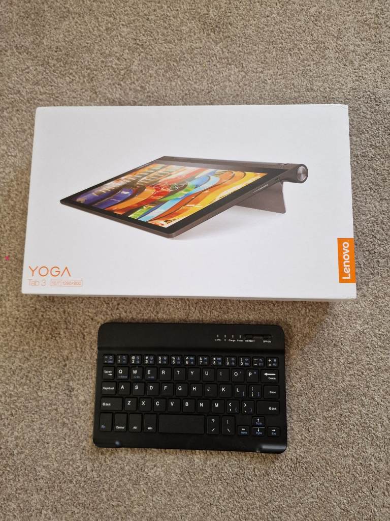lenovo yoga tab 3 10" black + keyboard